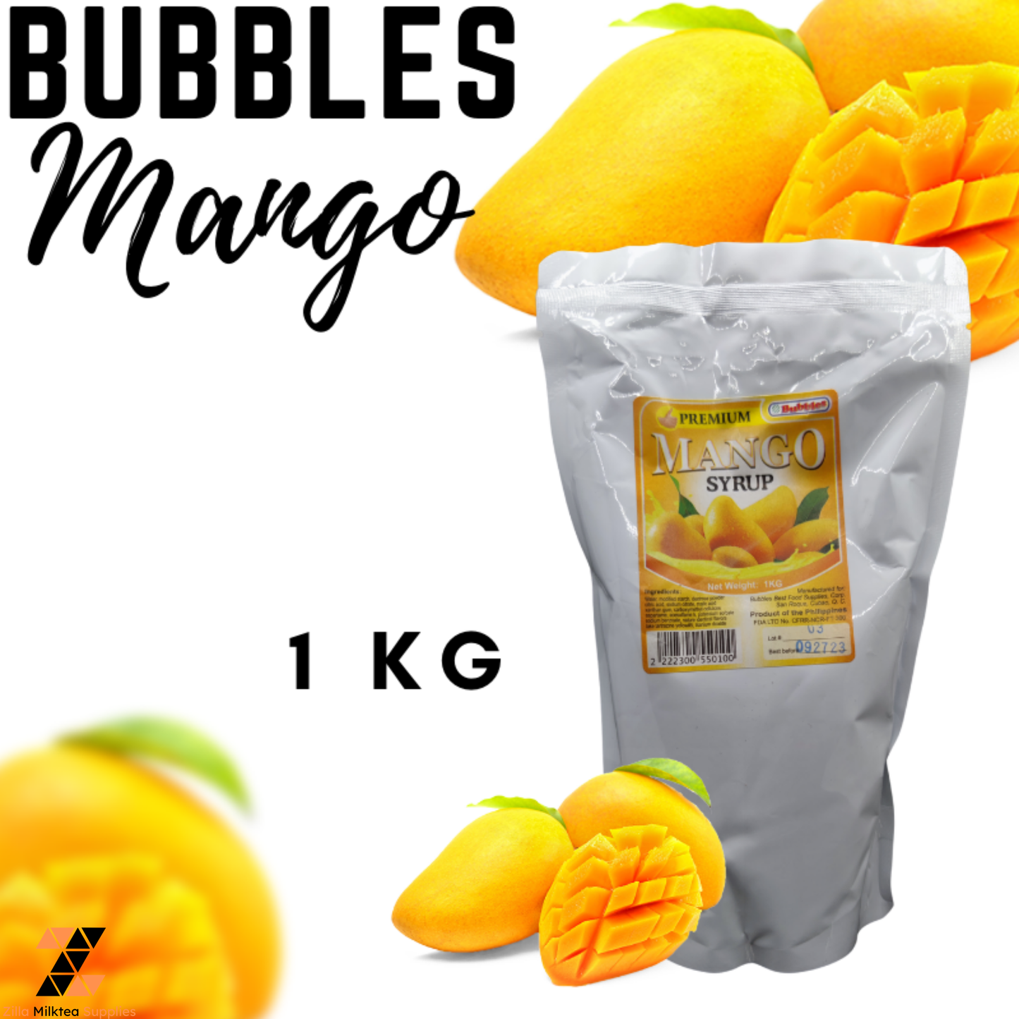 Bubbles Syrups 1KG, Best Food, Flavoring Syrups / Chocolate Caramel Strawberry Blueberry Mango Ube