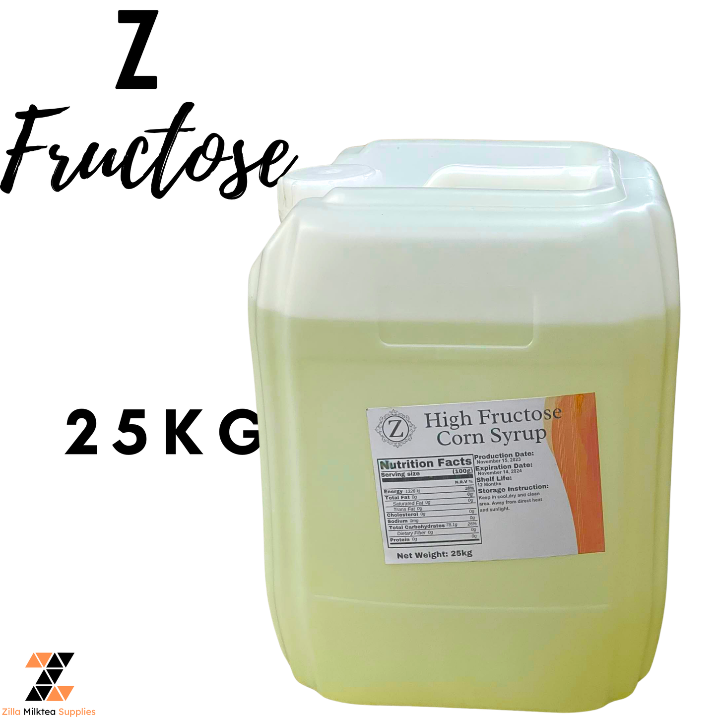 Sweet Mate Fructose and Z Fructose 25kg F55 Sweetener Syrup