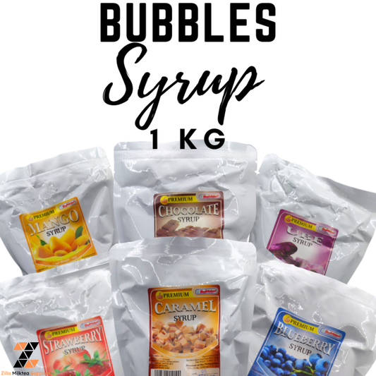 Bubbles Syrups 1KG, Best Food, Flavoring Syrups / Chocolate Caramel Strawberry Blueberry Mango Ube