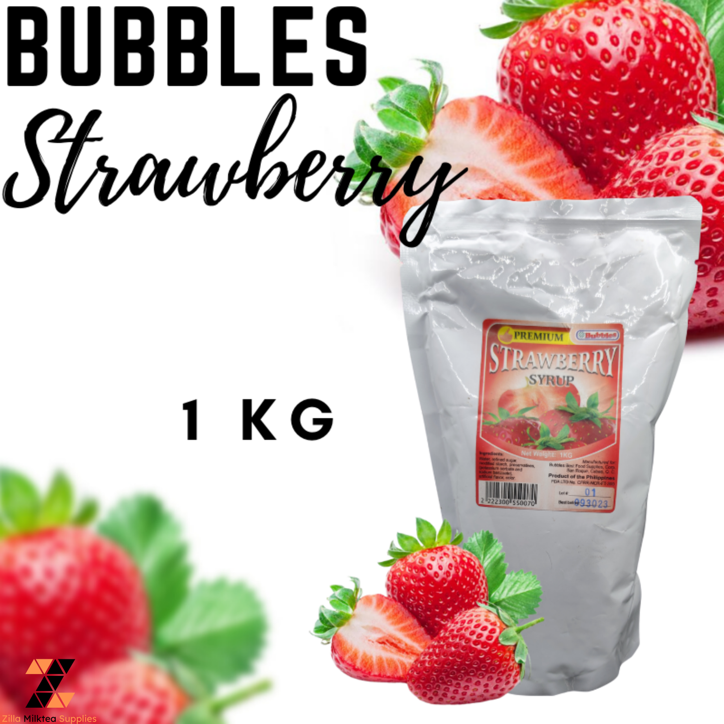 Bubbles Syrups 1KG, Best Food, Flavoring Syrups / Chocolate Caramel Strawberry Blueberry Mango Ube