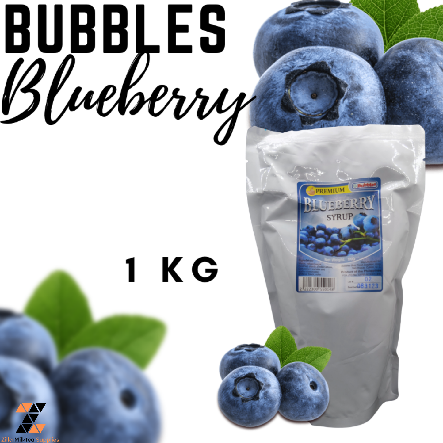 Bubbles Syrups 1KG, Best Food, Flavoring Syrups / Chocolate Caramel Strawberry Blueberry Mango Ube